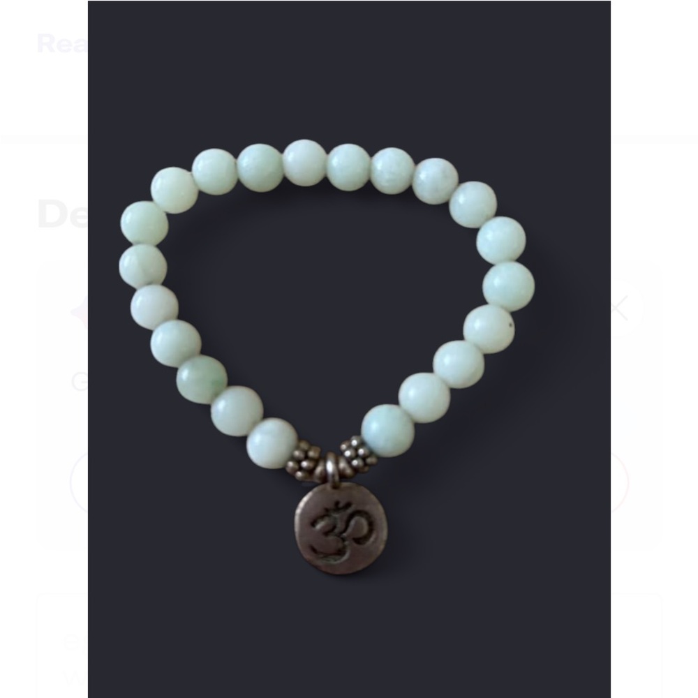 OHM Zen Charm with Amazonite